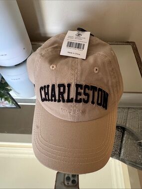 Charleston Embroidered Dad Hat - Khaki